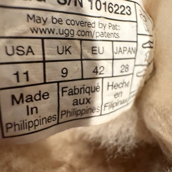 Classic Ugg Boots Womens Size 11 Faux Fur Lined Brown Chestnut Suede - Picture 12 of 14